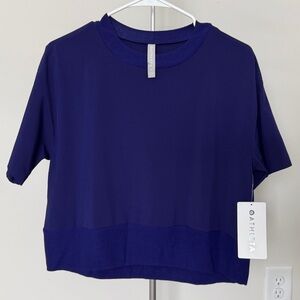 Athleta Zephyr Crop Tee NWT